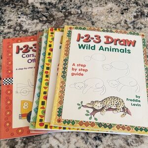 1-2-3 Draw Wild Animals Book by